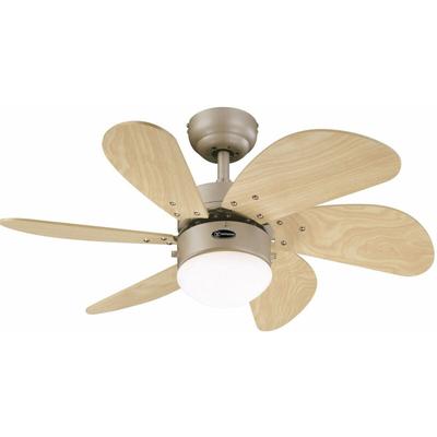 Deckenventilator Turbo Swirl Titan 76 cm mit Licht