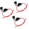 Ecence - 3x kfz Sicherungshalter Flachsicherung max.30A 14AWG pkw Sicherung hifi