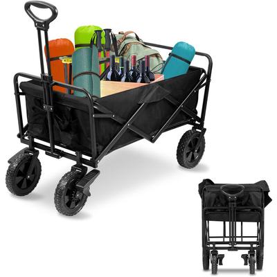 Einfeben - vingo Bollerwagen Faltbar Handwagen Klappbar Gerätewagen Gartenwagen Transportwagen mit Image