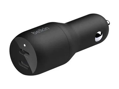 Belkin BoostCharge 36W Dual USB-C Car Charger with PPS Charging and Power Delivery 2