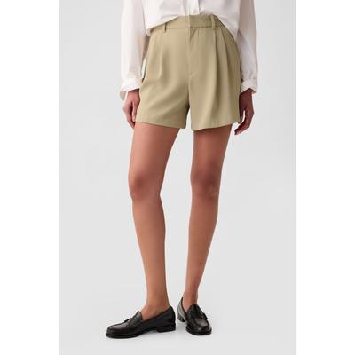 Gap Womens Beige 365 High Waisted Shorts - Beige