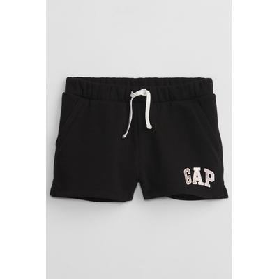 Gap Girls Black Pull On Logo Jogger Shorts (4-13yrs) - Black