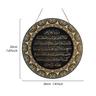 Ayat Kursi Quran Islamic Wall Art Decor - Ayatul Kursi Arabic Calligraphy Round Wooden Sign for Bedroom and Entryway