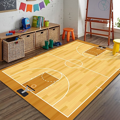 Teppich mit Fußballfeld für die Europameisterschaft, Wohnzimmerteppich, Schlafzimmerteppich, Indoor-Sportplatzteppich, grüner Feldteppich Image