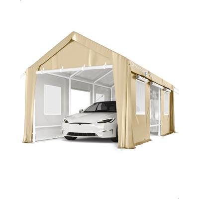 Carport Windproof 20'x10'x11', Anti-High Wind Portable Garage