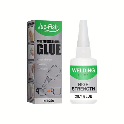 Welding High-strength Oily Glue - 1 Pack Super Glue Gel, Strong & Instant , Quick Dry, Repair Glue For Shoes, Ceramics, Porcelain, Metal, Plastic, Wood, Leather, Glass, 3d Printed Models