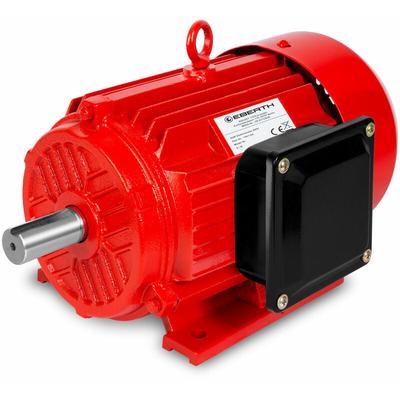 Eberth - 400V Elektromotor mit 4 kW Leistung, Drehstrommotor aus Aluminium, 3-Phasen, Drehzahl 2890 Image
