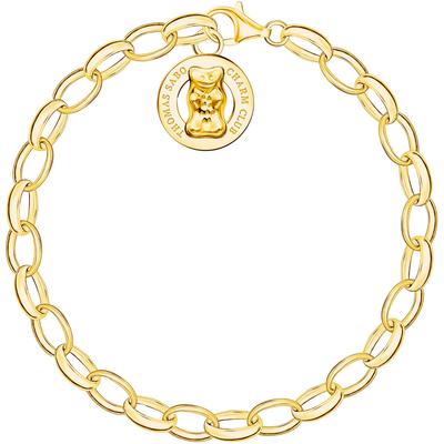 Charm-Armband THOMAS SABO "THOMAS SABO x HARIBO Schmuck: Charm-Armband" Gr. 19, gold (gelbgoldfarben), Armbänder, Damen,