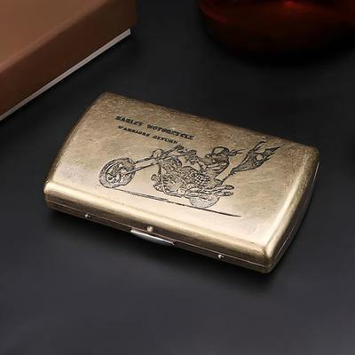 Vintage Style Metal Cigarette Case, Multiple Designs, Unique Creative Holder(Can Accommodate 12 Cigarettes)