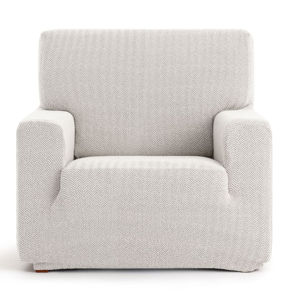 Housse de fauteuil extensible écru 80 * 130