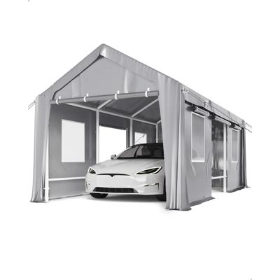 Carport Windproof 20'x13'x11', Anti-High Wind Portable Garage