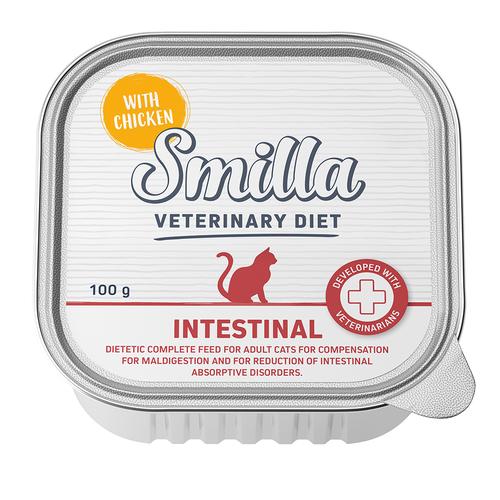 14 + 2 gratis! 16 x 100 g Smilla Veterinary Diet - Intestinal Huhn