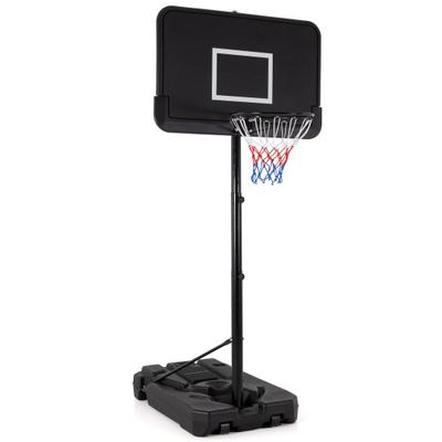 Costway 6.5-10 FT Adjustable Portable Basketball Hoop with 44 Inch Shatterproof Backboard & Fillable Base