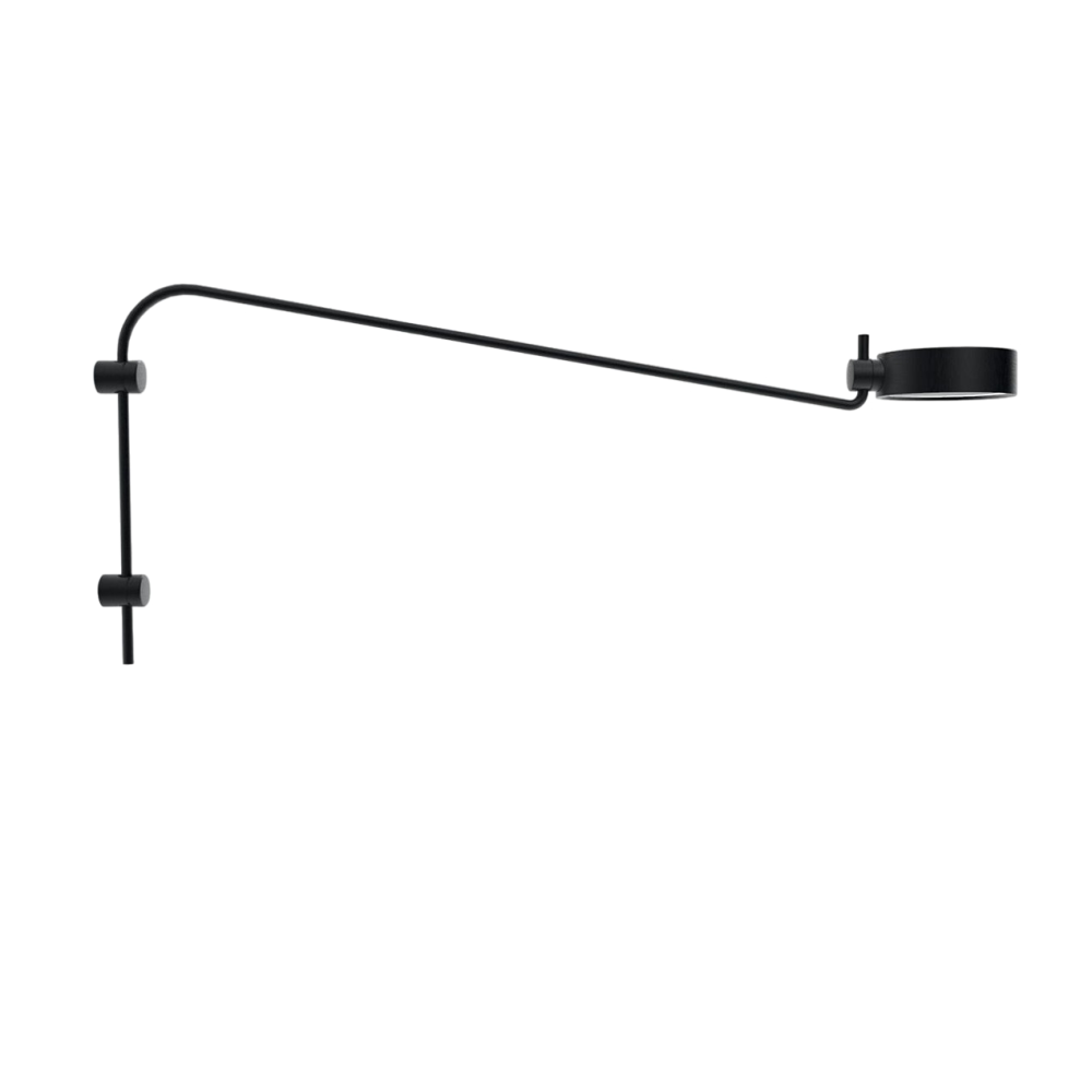 Zafferano SUPER O LED-Wandleuchte mit Arm Schwarz wiederaufladbar und dimmbar Image