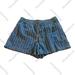 J. Crew Shorts | J. Crew Women’s Lightweight Denim Pinstriped Shorts With Drawstring Size M | Color: Blue/White | Size: M