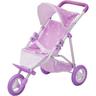 Carrozzina per Bambole Passeggino per Bambolotti Olivias World OL-00006 - Viola/Bianco