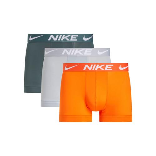 Trunk NIKE UNDERWEAR Gr. XL (52), orange (orange/wlf gry/vintage grn) Herren Unterhosen mit kontrastfarbenem Logoschriftzug