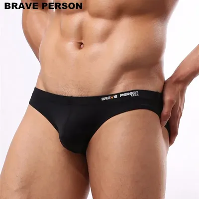 Männer Sexy Unterwäsche Briefs Brave Person Marke Unterwäsche Männlichen Nylon Kurze für Männer