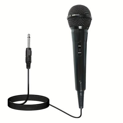 Multi-purpose Dynamic Wired Microphone Trolley Audio Karaoke Performance Pull Box Audio Singing Ktv Conference Handheld Mic 6.5mm Plug Eid Al-adha Mubarak