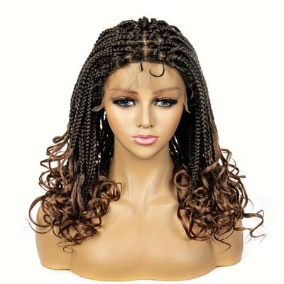 Braids Wig Synthetic Lace Wig Beginners Friendly Heat Resistant Wig For Women