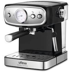 Ufesa CE7244 Brescia Espresso- und Cappuccino-Kaffeemaschine, verstellbarer Verdampfer, 20 Bars