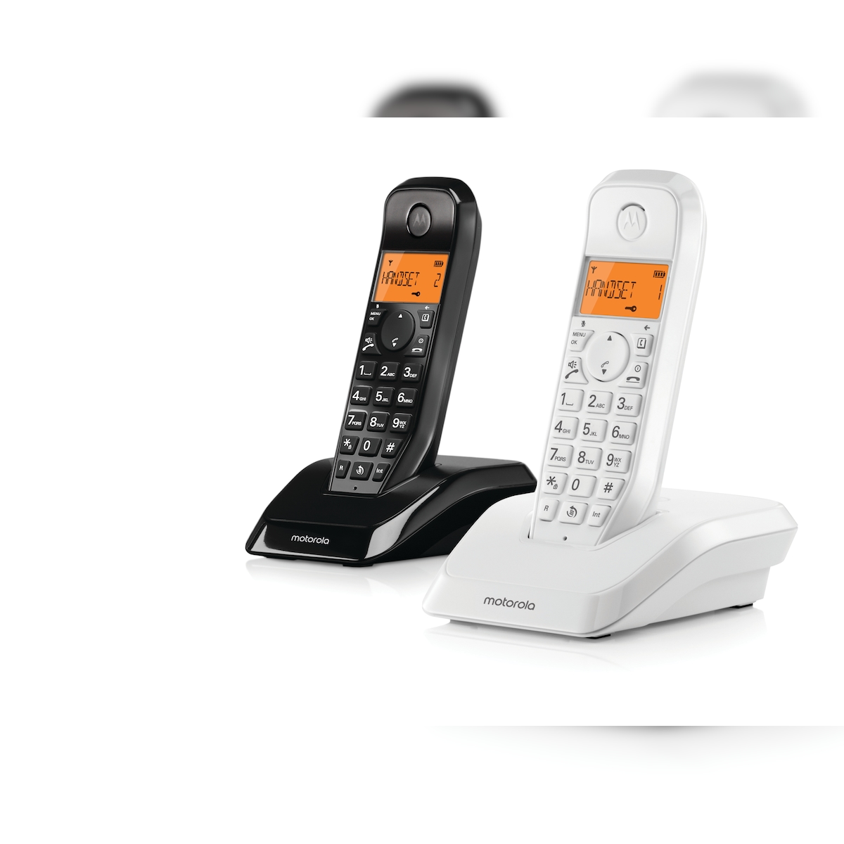 Motorola S1202 Doppelpck DECT-Telefone, Anrufsperre, Nicht-Stören, Freisprechen, 50 Kontakte, Anrufer-ID Image
