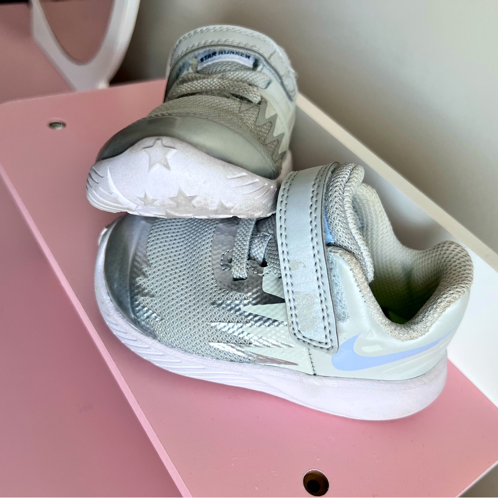 Nike Shoes | Baby Nike Shoes | Color: Silver/White | Size: 4bb