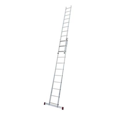 Krause Sprossen-Schiebeleiter »CORDA« 2x 11 Sprossen grau, 310 cm