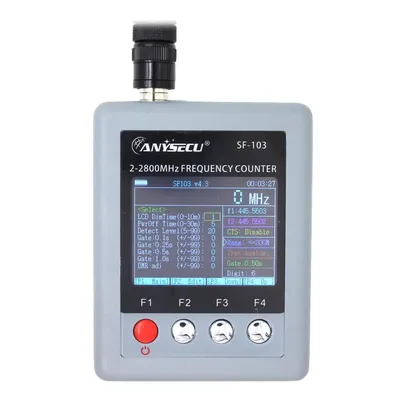 ANYSECU SF-103 Frequency Counter 2MHz-2800MHz CTCSS/DCS Frequency Meter 2Gen For DMR & Analog Portable Two Way Radio Transceiver