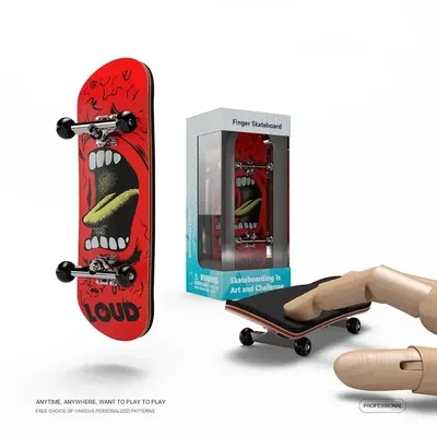 Wooden Fingerboard Fingerboard Set Finger Scooter Finger Skate Board Maple Wood Professional Mini