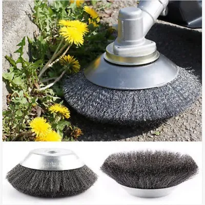 150/200mm Grass Trimmer Head Thin Steel Wire Brush Cutter Dust Removal Weeding Plate for Lawn mower