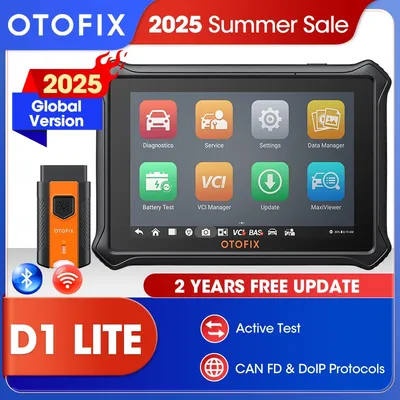 OTOFIX D1 Lite Bluetooth Car Diagnostic Tool OBD2 Scanner Bi-Directional Automotive Scan Tool 2 Years Free Update Active Test
