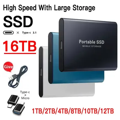 Portable SSD External Hard Drive 1TB USB 3.0 Interface High Speed Original SSD Solid State Hard Disk