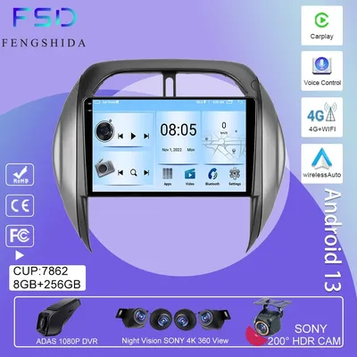 Android Auto For Toyota RAV4 RAV 4 2003 2004 2005 Navigation GPS Car Radio Multimedia Video Player