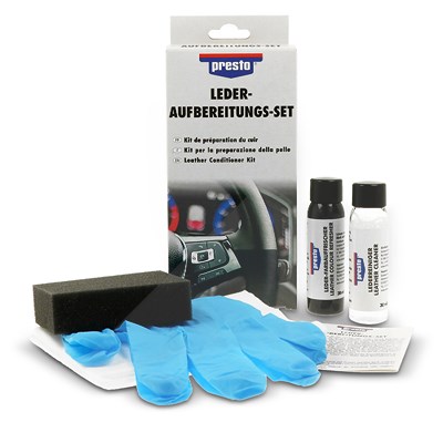 Presto Leder-Aufbereitungs-Set schwarz seidenmatt [Hersteller-Nr. 101663] Image