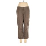 Ann Taylor LOFT Outlet Cargo Pants - Mid/Reg Rise: Brown Bottoms - Women's Size 4 Petite
