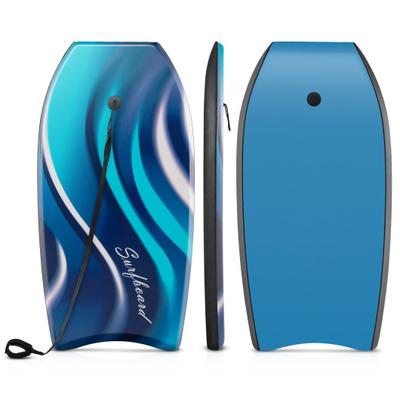 Costway 33/37/41 Inches Lightweight Body Board Boogie Board with EPS Core XPE Deck HDPE Bottom-M