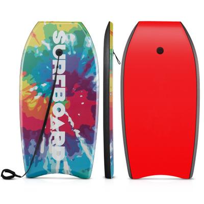Costway 33/37/41 Inches Lightweight Body Board Boogie Board with EPS Core XPE Deck HDPE Bottom Multicolor1-M