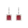 Latelita Womens Tudor Silver Earring Ruby Sterling Silver - One Size | Latelita Sale | Discount Designer Brands