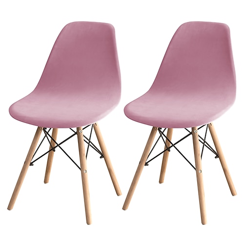 Stuhlhussen aus Samt in Burgunderrot, Stretch-Stuhlsitzbezüge für Küche, Esszimmer, Bar im Freien, Hotel, Hochzeitszeremonie, Bankett Image