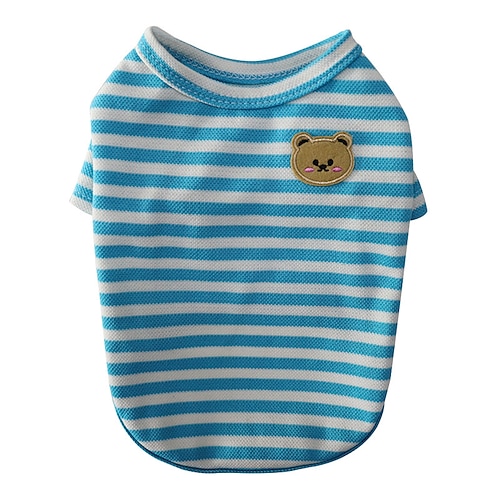 Hund Katze Hemd / T-Shirt Mode Niedlich Atmungsaktiv Weich Waschbar Bequem Outdoor Alltagstauglich Hundebekleidung for Bichon Frise Zwergspitz Baby Haustier Papillon Klein Image