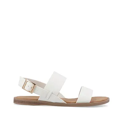 Journee Collection Womens Lavine Wide Flat Sandal