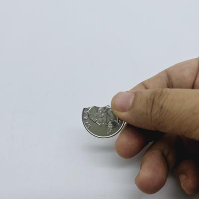 1 Set, Hinged Bite And Folding Quarter Coin, Magic Trick Cool Quarter For Pranks, Tricks And More