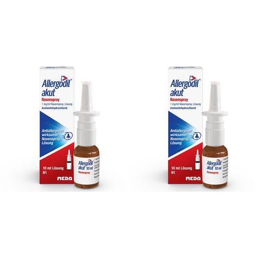 Allergodil Akut Nasenspray Doppelpack 2x10 ml