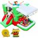Christmas Jump n Slide Inflatable Bouncer for Kids Complete Setup with Blower - 80 x 91 Play Area - 55 Tall Inflatable Bounce House Bouncy House for Kids Outdoor