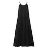 Maxikleid NASSAU BEACH "NB231049", Damen, Gr. 50 (M), US-Größen, schwarz, 100% Baumwolle, Kleider