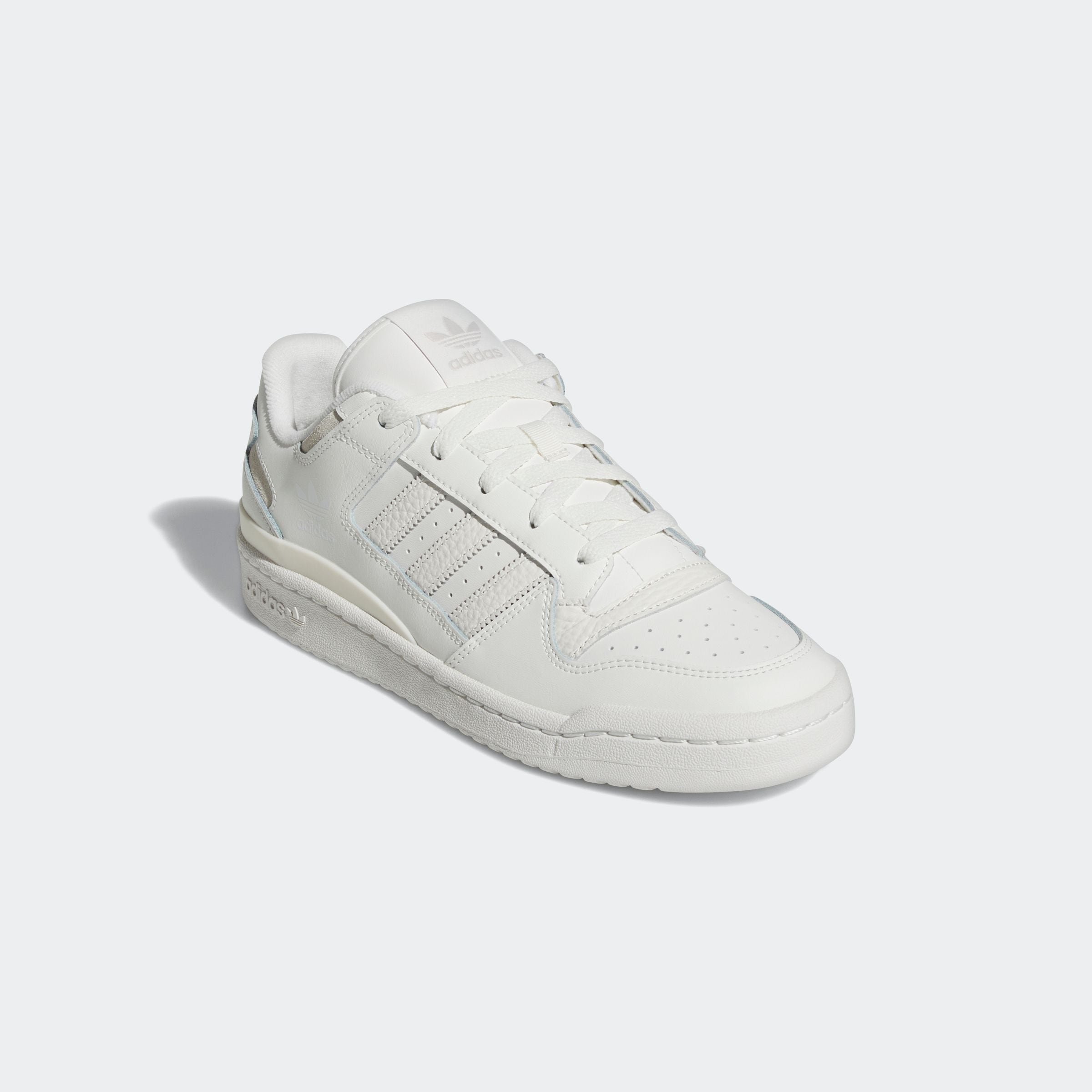 Sneaker ADIDAS ORIGINALS "FORUM LOW CL", Herren, Gr. 44,5, weiß (core weiß, cloud weiß, grau one), Baumwolle, Schuhe Sneaker