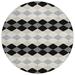 Black 96 x 96 x 0.19 in Area Rug - Addison Rugs Chantille Area Rug Polyester | 96 H x 96 W x 0.19 D in | Wayfair ACN1007BK8RO