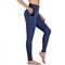 Damen Strumpfhosen Leggins Dunkelgray Marineblau Schwarz Mittlere Taillenlinie Basic Sport Yoga Fitness Fitnessstudio Mikro-elastisch Knöchellänge Bauchkontrolle Einfarbig XS S M L XL / Übergröße