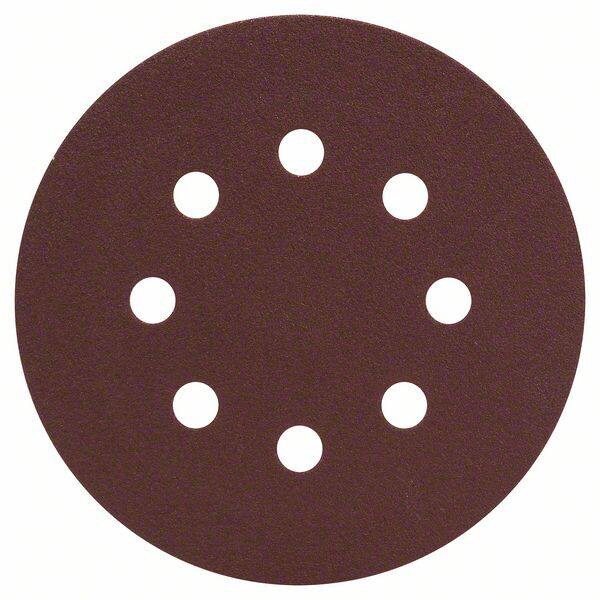 Bosch Accessories 2607019494 Exzenterschleifpapier mit Klett, gelocht K?rnung 120 (?) 125 mm 25 St. Image